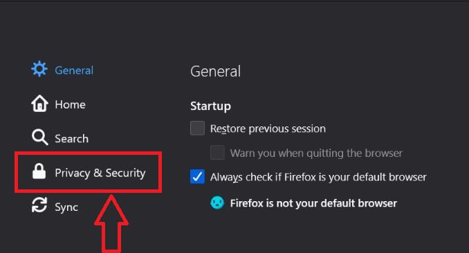 Enable (or Disable) Cookies in Mozilla Firefox